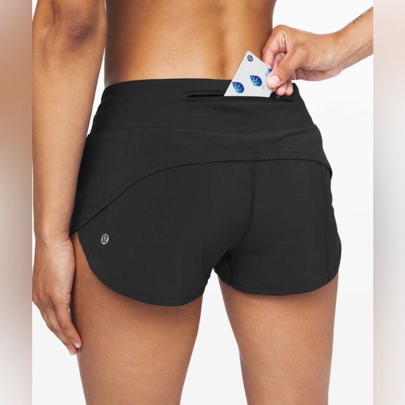 Lululemon Speed Up Shorts Black Lined 2.5" Women's Size 8 Athletic Fitness Gym - Picture 5 of 13